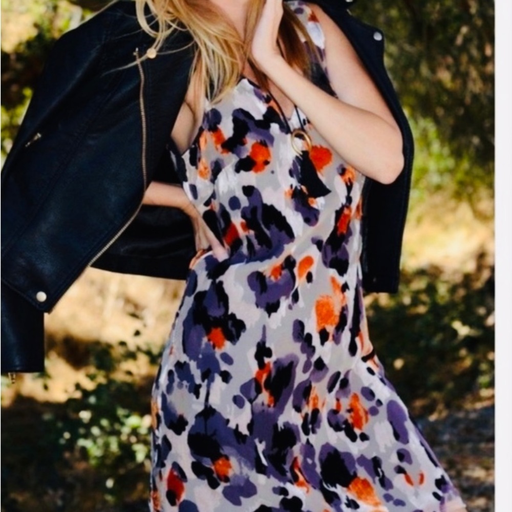 CAbi Radiant Velvet burnout slip dress